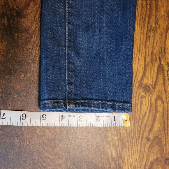 Blank NYC Jeans Size 28 Skinny Classique Mid Rise Ripped Medium Light Wash - Picture 10 of 11